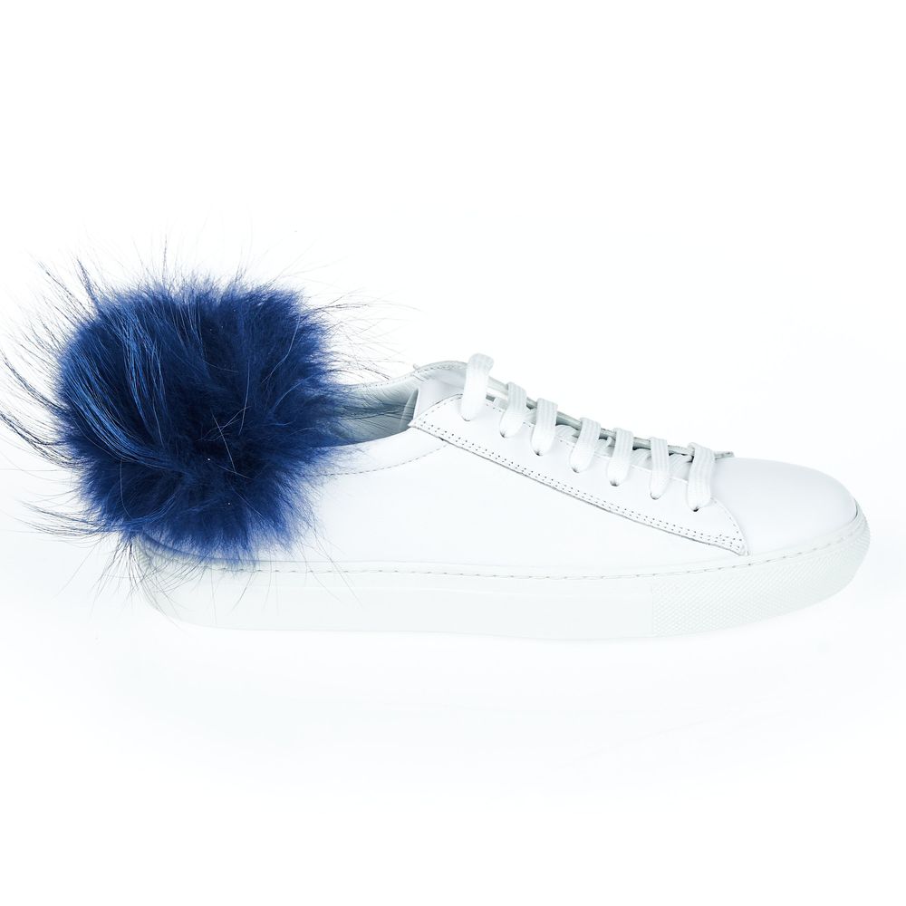 White Leather Women Sneaker