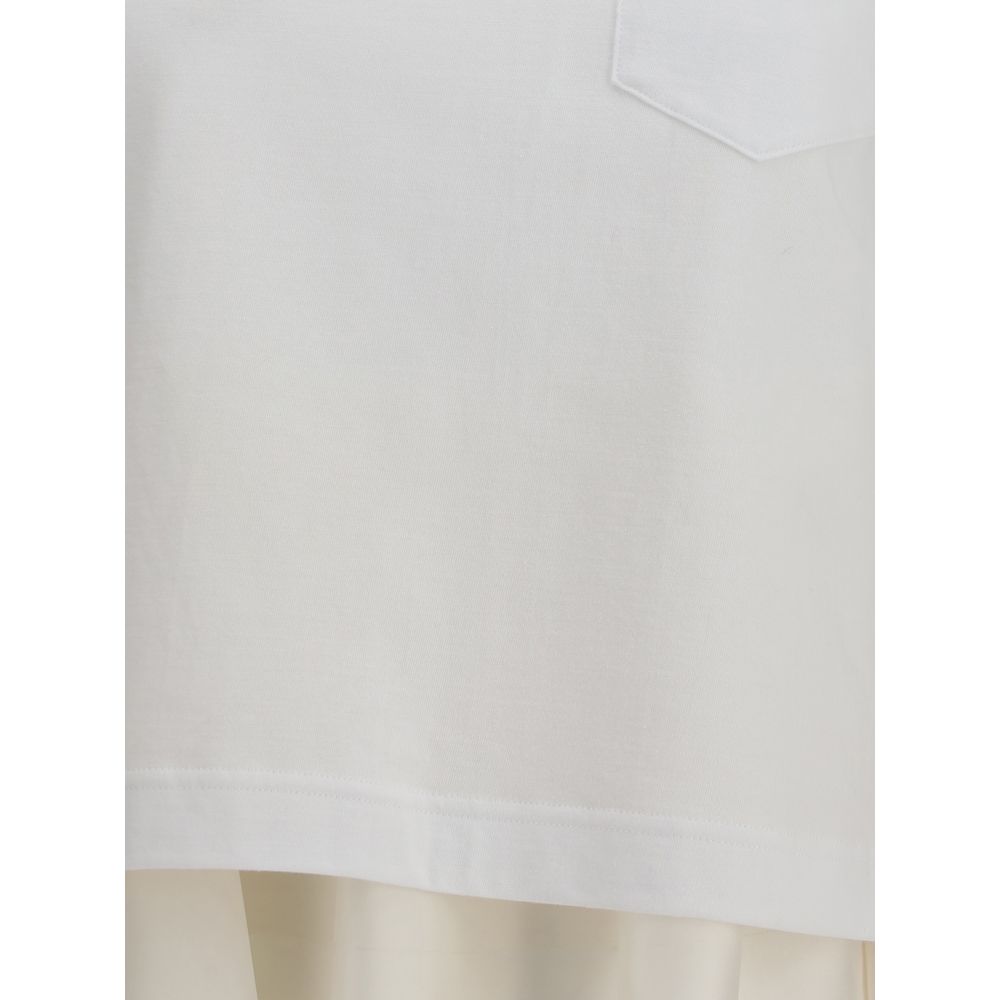 T-Shirt aus Jersey mit Polyester-Details