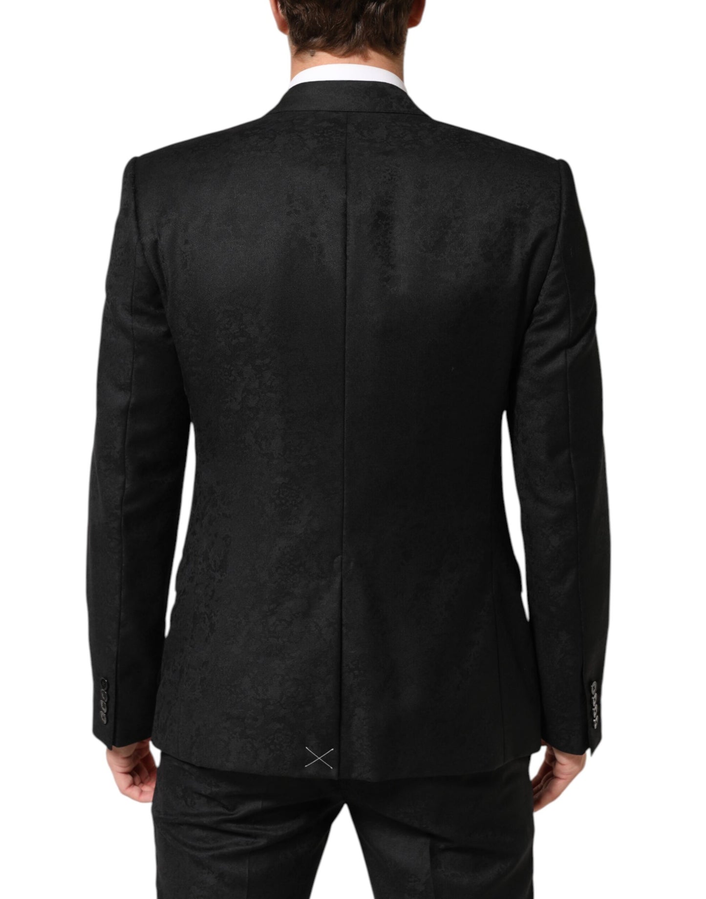 Black MARTINI 2 Buttons Suit 3 Piece Suit