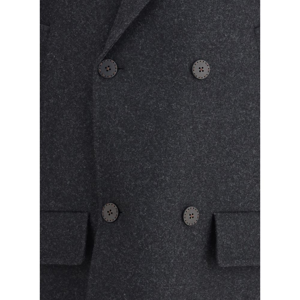 Wool felt double-breasted Caban Coat