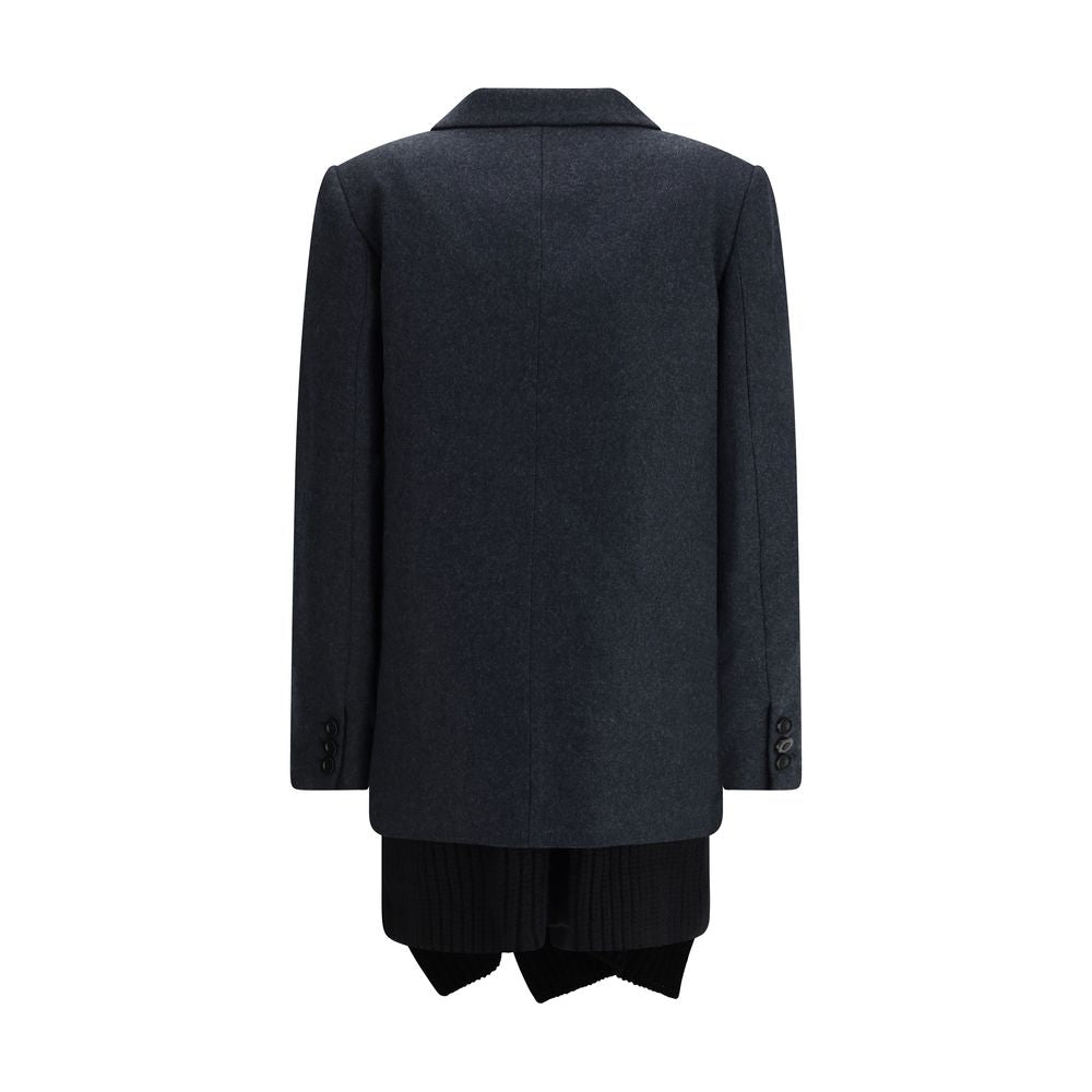 Wool Melton and Wool Knit Jacket