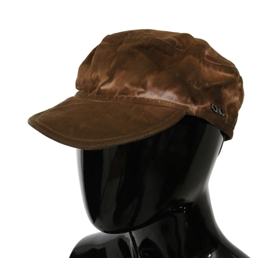 Brauner Newsboy-Barett-Cabbie-Fedora-Hut