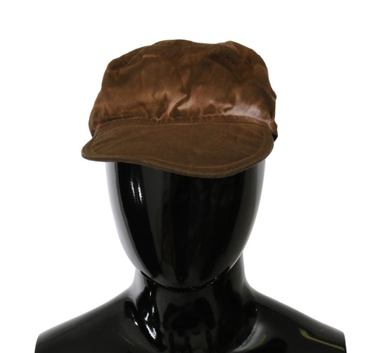Brauner Newsboy-Barett-Cabbie-Fedora-Hut