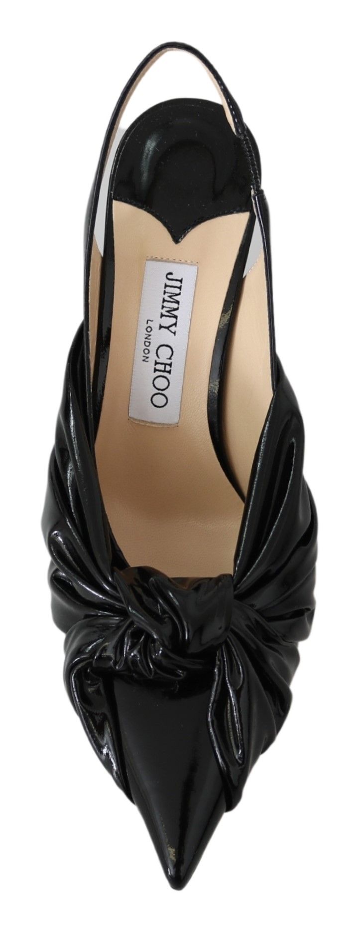 Elegante schwarze Pumps aus Leder mit spitzer Spitze