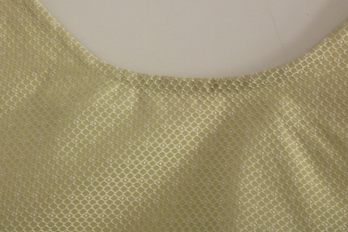 Beiges ärmelloses Etui-Minikleid