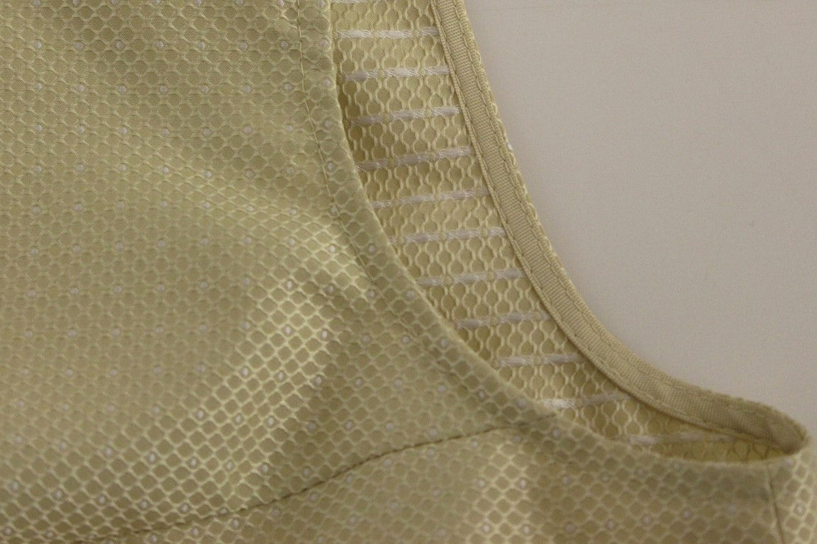 Beiges ärmelloses Etui-Minikleid