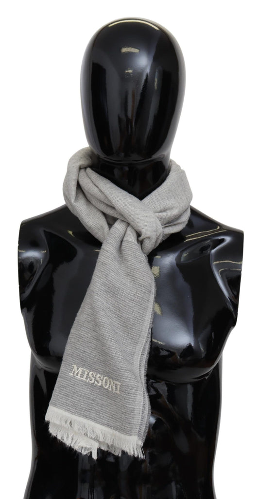 Beigefarbener Unisex-Halswickelschal aus 100 % Wolle