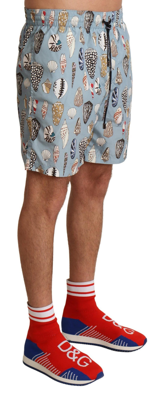 Blaue Muschel-Strandmode-Bademode-Shorts
