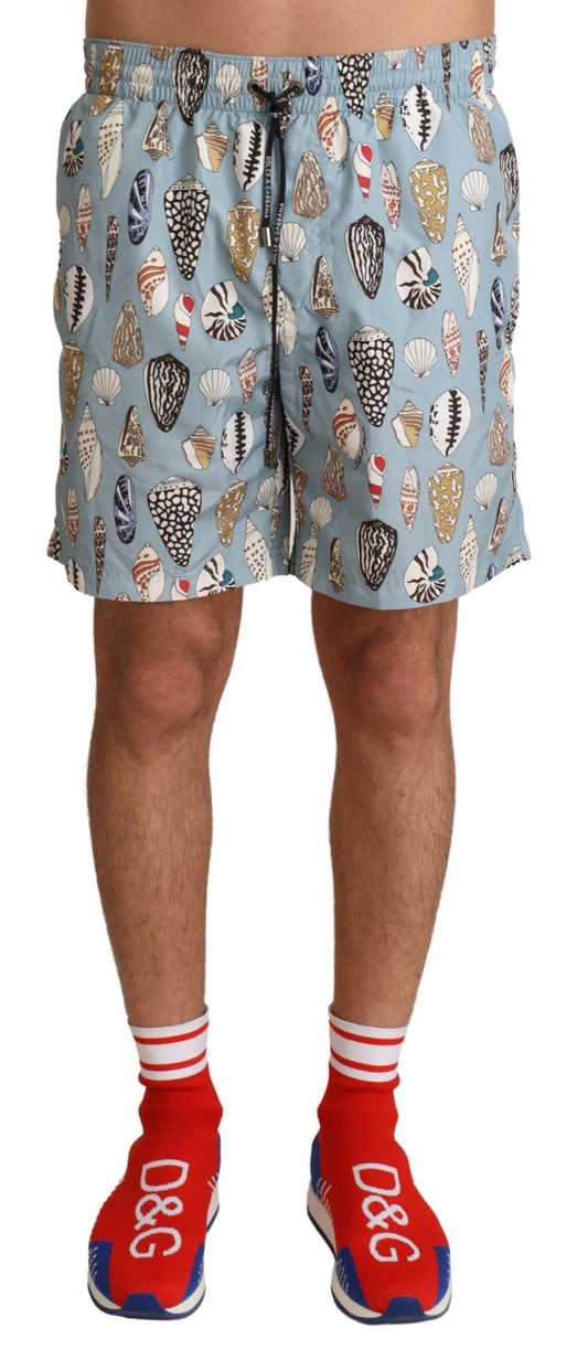 Blaue Muschel-Strandmode-Bademode-Shorts