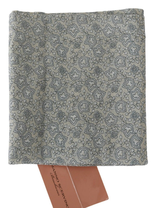 Beige Blau Gürtel Wrap Beachwear Taille