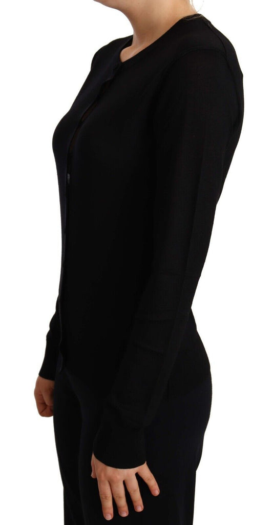 Schwarzer Rundhalspullover STAFF Pullover Wolle