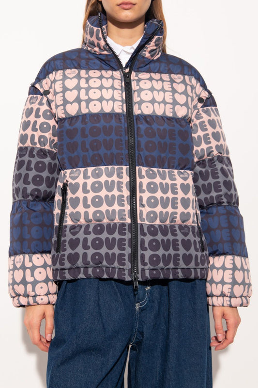 Mehrfarbige Polyester-Damenjacke