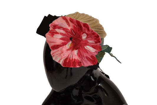 Schwarzes Seiden-Weißhaar-Parrucchiera-Diadem-Stirnband