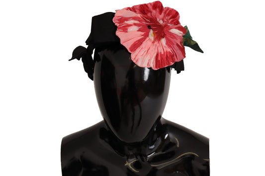 Schwarzes Seiden-Weißhaar-Parrucchiera-Diadem-Stirnband