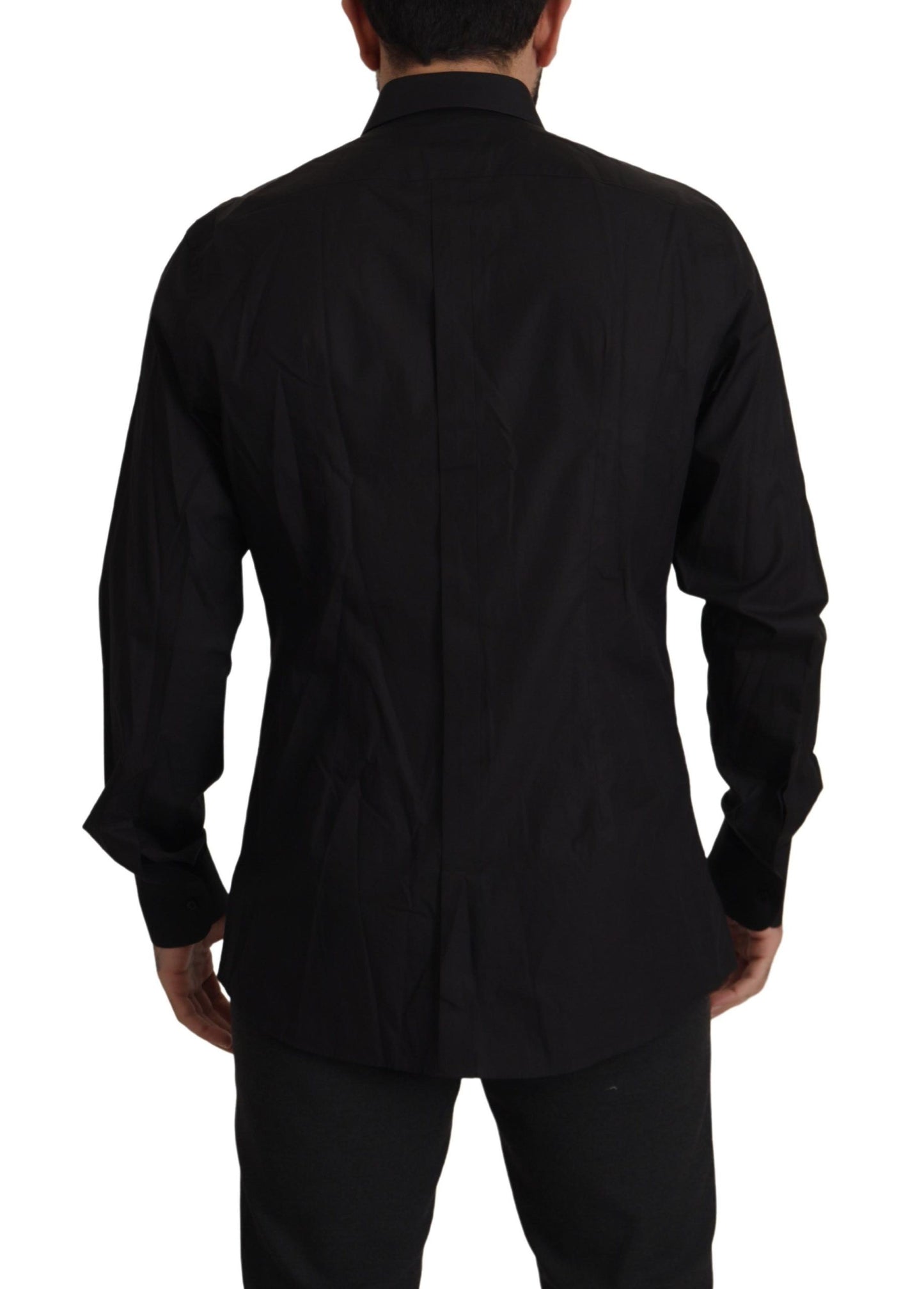 Schwarzes GOLD Slim Fit Smokinghemd