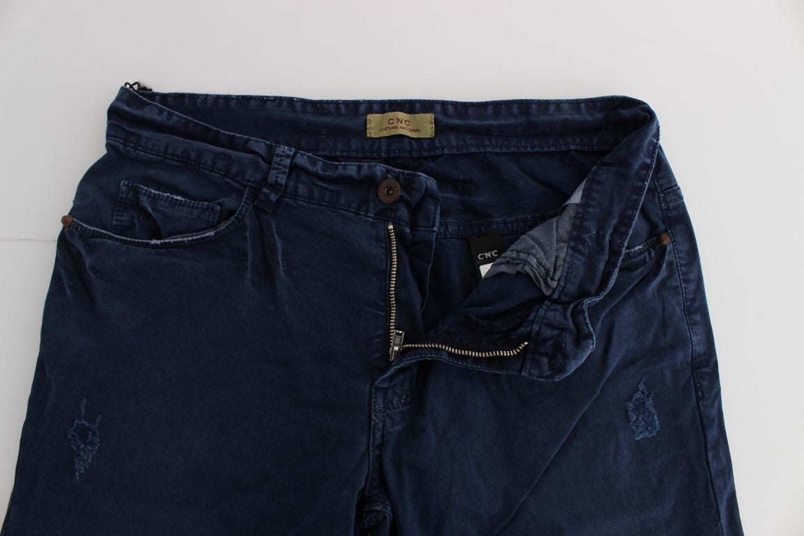 Blaue Jeans aus Baumwollmischung