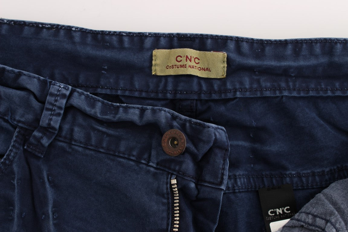 Blaue Jeans aus Baumwollmischung