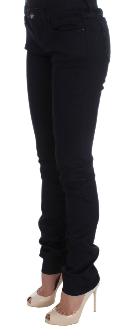 Blaue Slim Fit Jeans aus Baumwollmischung