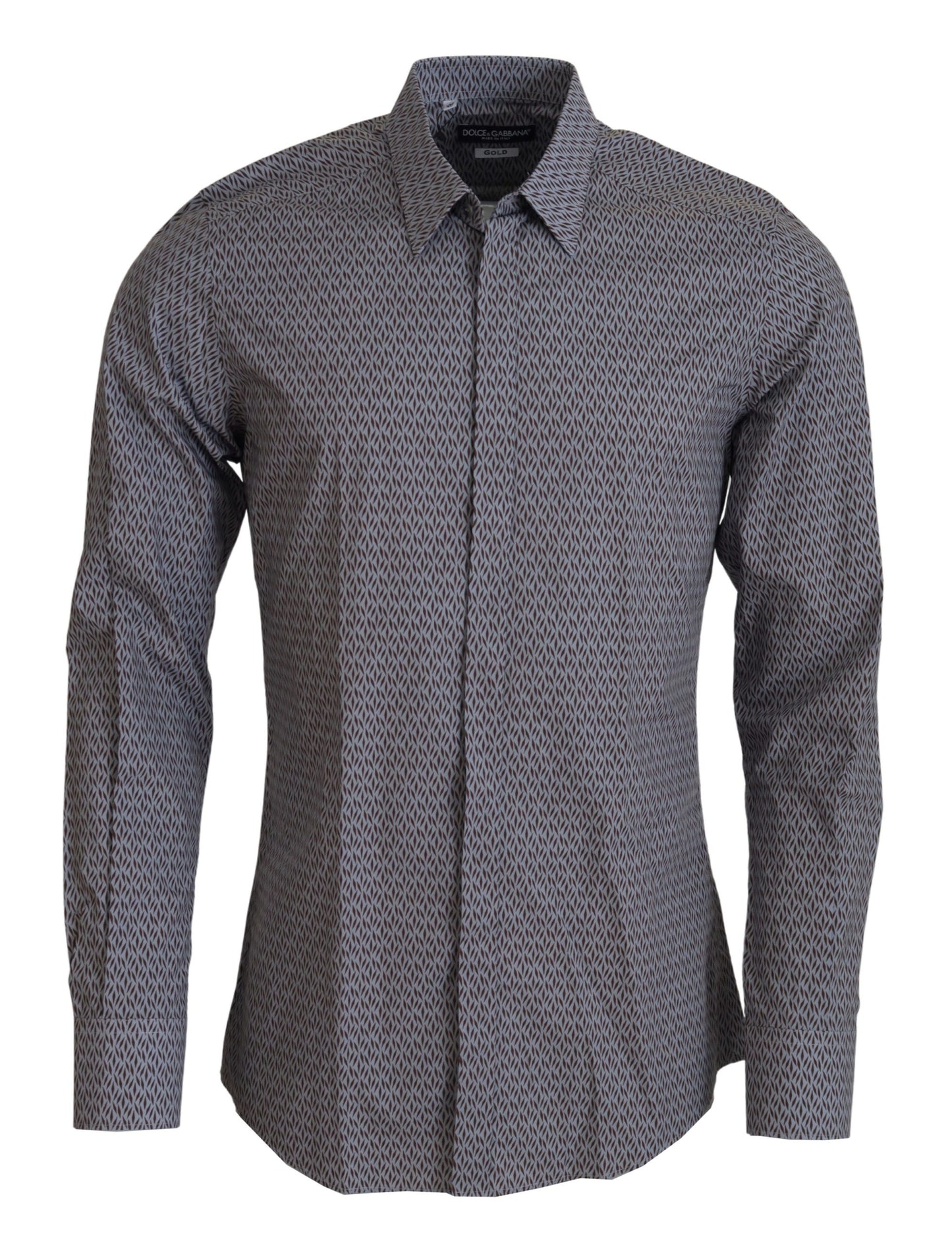 Graubraunes GOLD Slim Fit Formelles Hemd