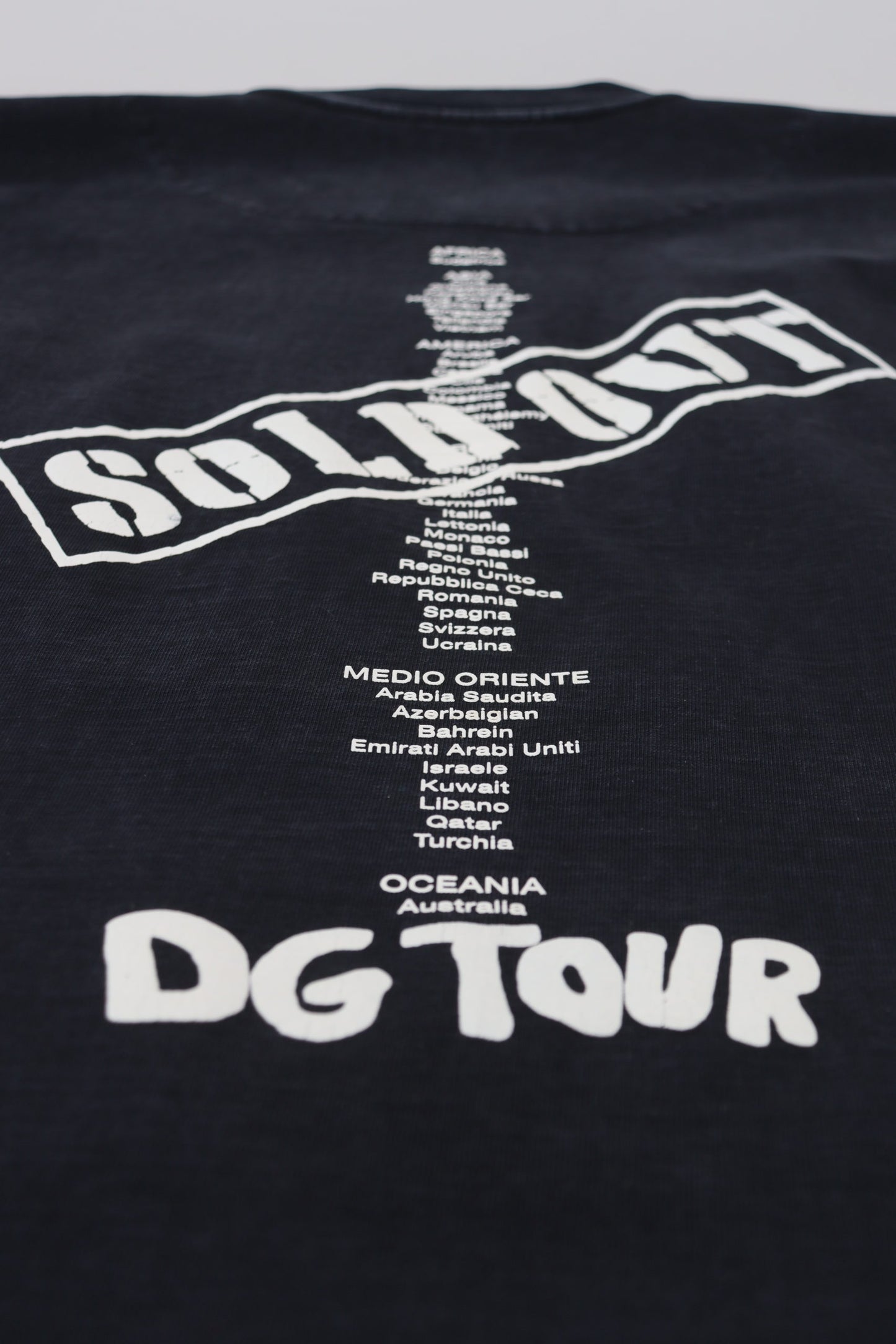 Schwarzes D&amp;G Fashion Rundhals-T-Shirt aus Baumwolle