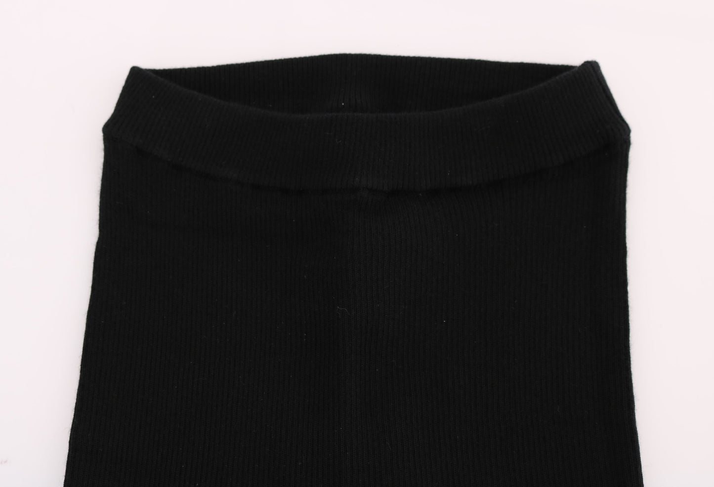 Schwarze Slim Fit Kaschmirhose für Damen