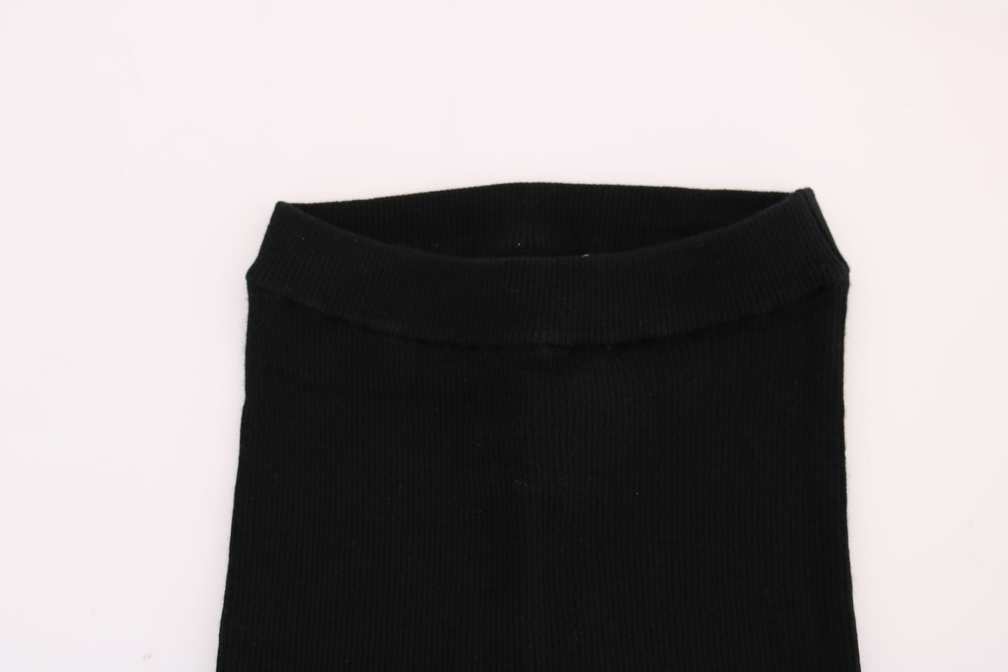 Schwarze Slim Fit Kaschmirhose für Damen