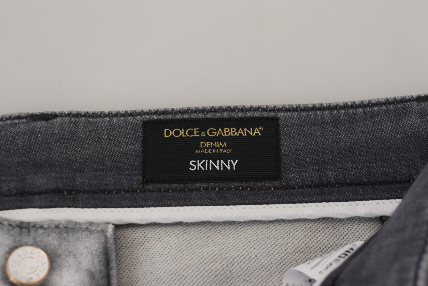 Grau verwaschene Skinny Jeans für Herren