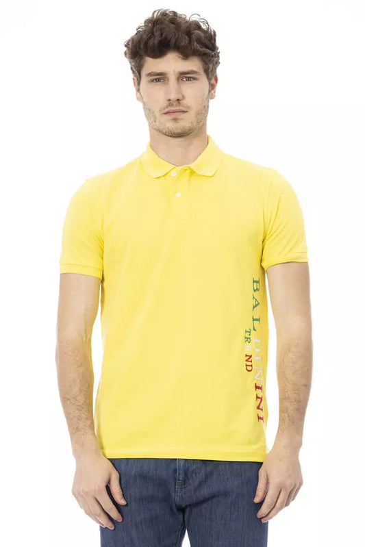 Gelbes Poloshirt aus Baumwolle für Herren