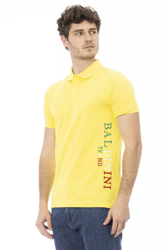 Gelbes Poloshirt aus Baumwolle für Herren