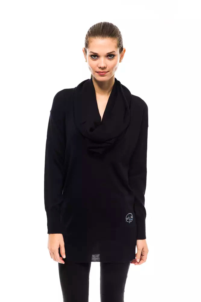Blauer Wollpullover für Damen