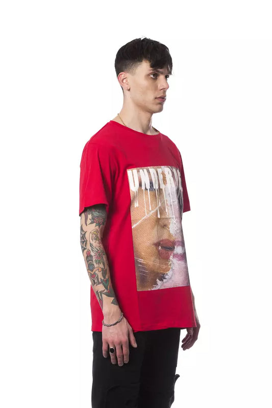 Rotes Herren-T-Shirt aus Baumwolle