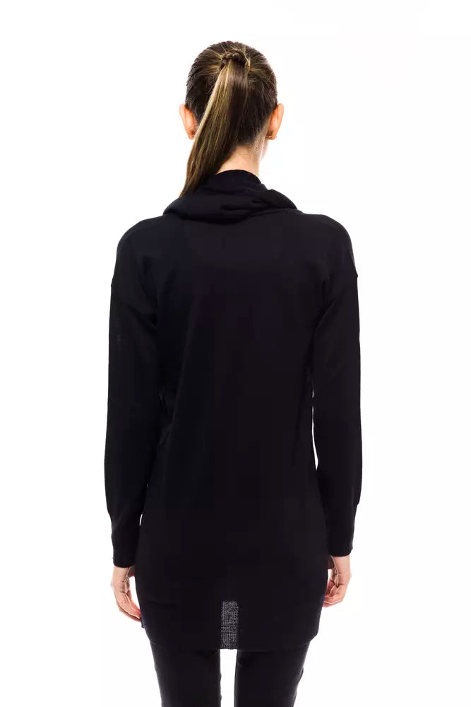 Blauer Wollpullover für Damen