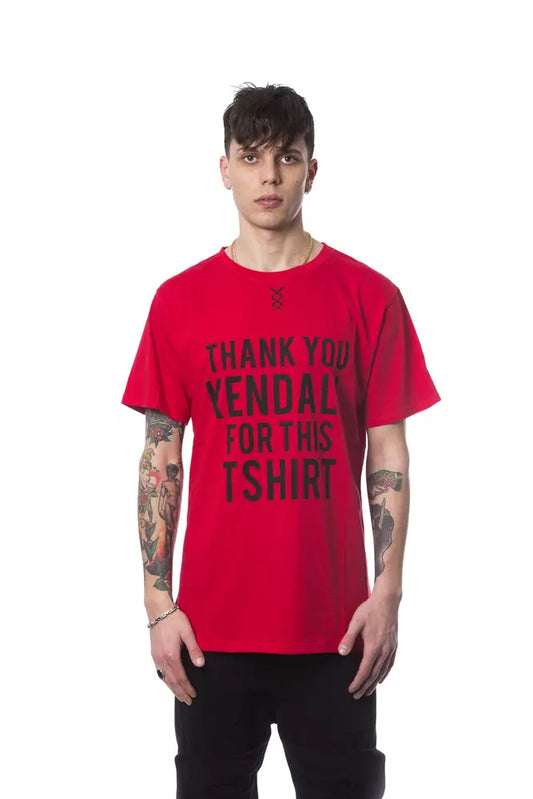 Rotes Herren-T-Shirt aus Baumwolle