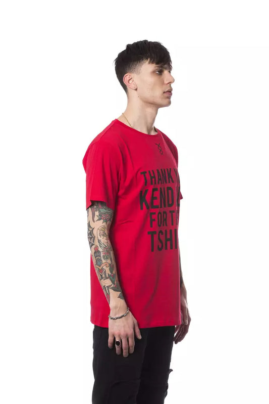 Rotes Herren-T-Shirt aus Baumwolle