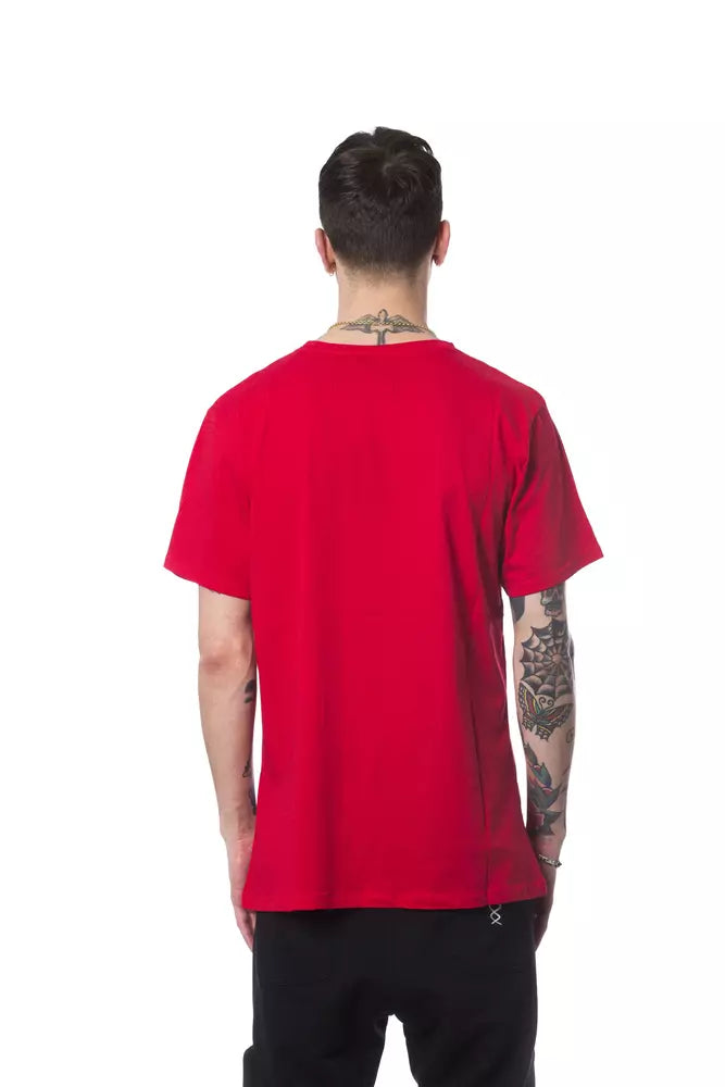 Rotes Herren-T-Shirt aus Baumwolle