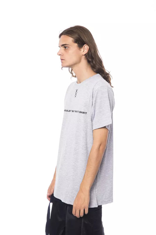 Graues Herren-T-Shirt aus Baumwolle