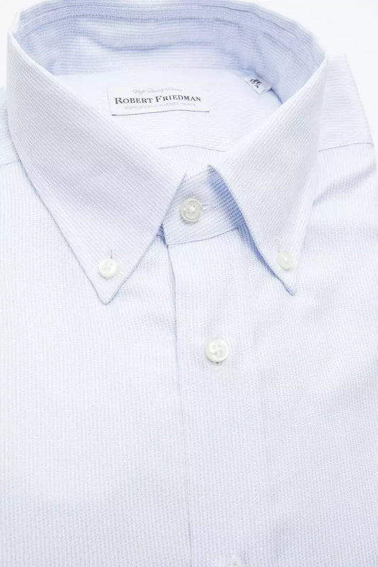 Hellblaues Herrenhemd aus Baumwolle