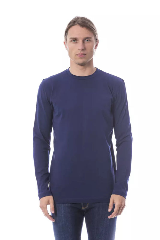 Blaues Herren-T-Shirt aus Baumwolle