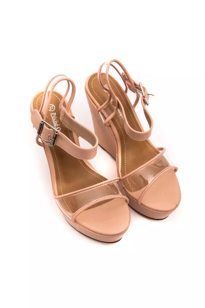 Beige Polyethylen Damen Sandale