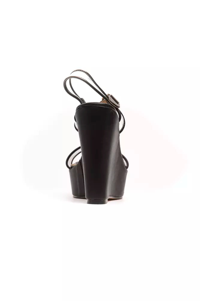 Schwarze Polyethylen-Damensandale