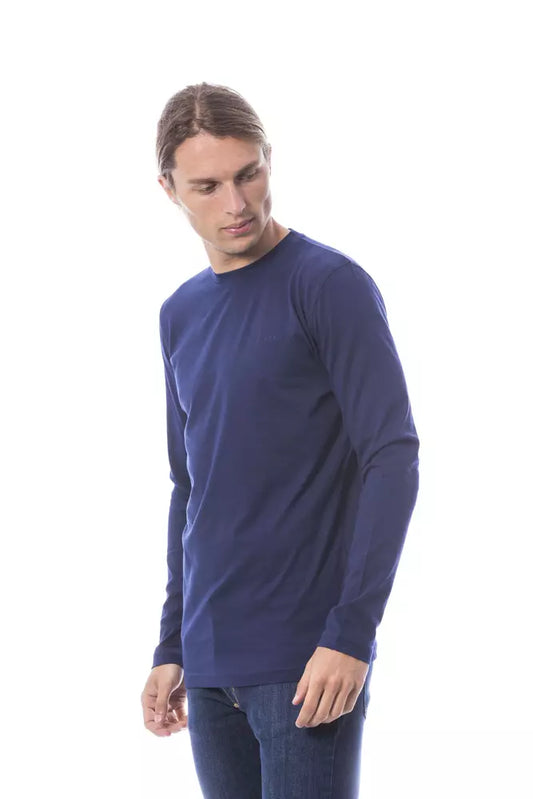 Blaues Herren-T-Shirt aus Baumwolle
