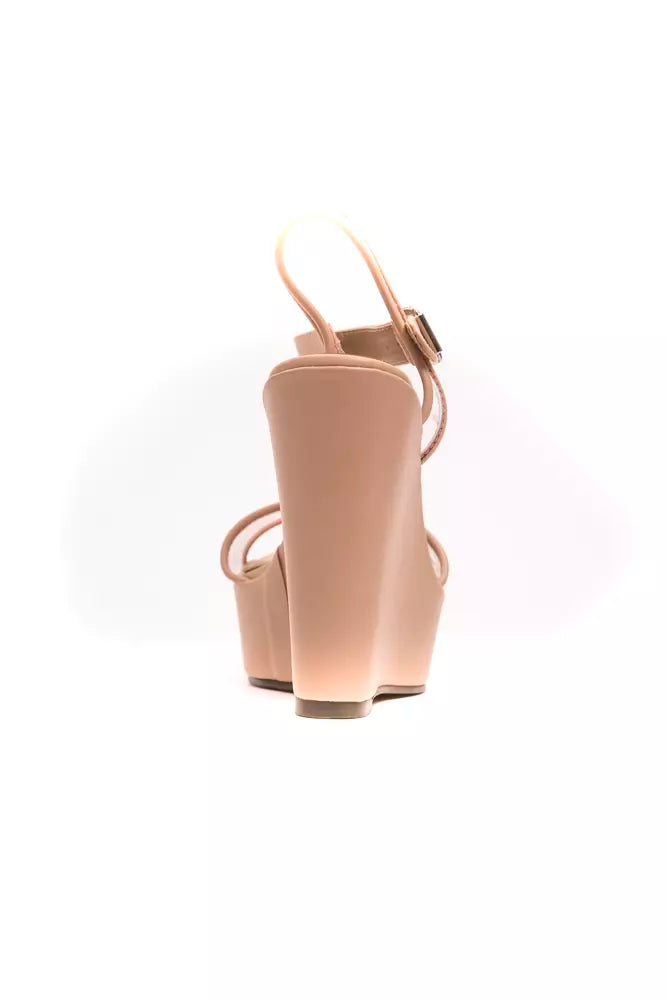 Beige Polyethylen Damen Sandale