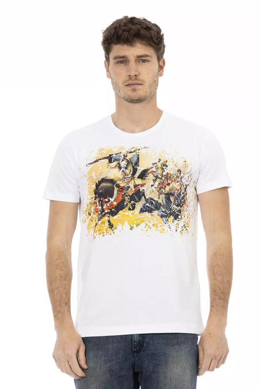 Weißes Herren-T-Shirt aus Baumwolle