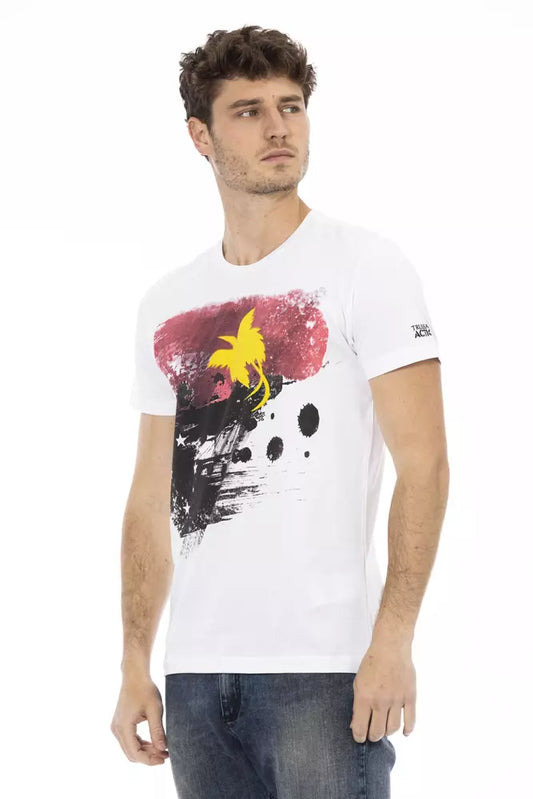 Weißes Herren-T-Shirt aus Baumwolle