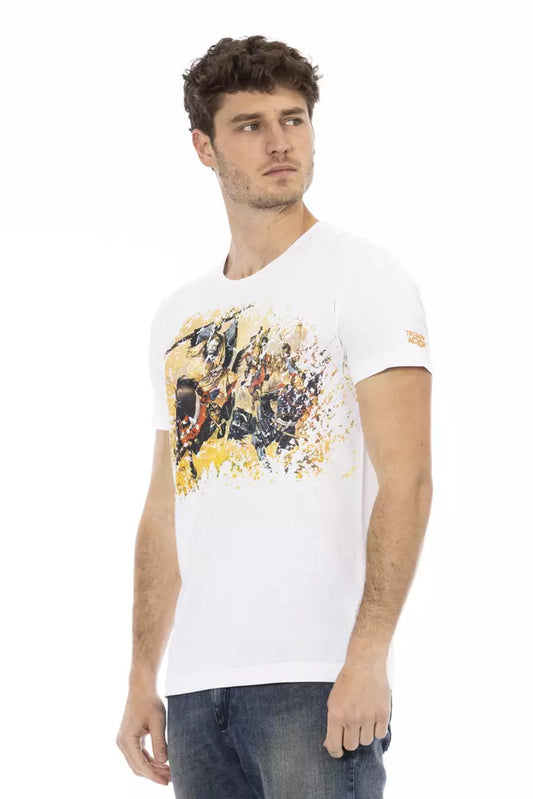 Weißes Herren-T-Shirt aus Baumwolle