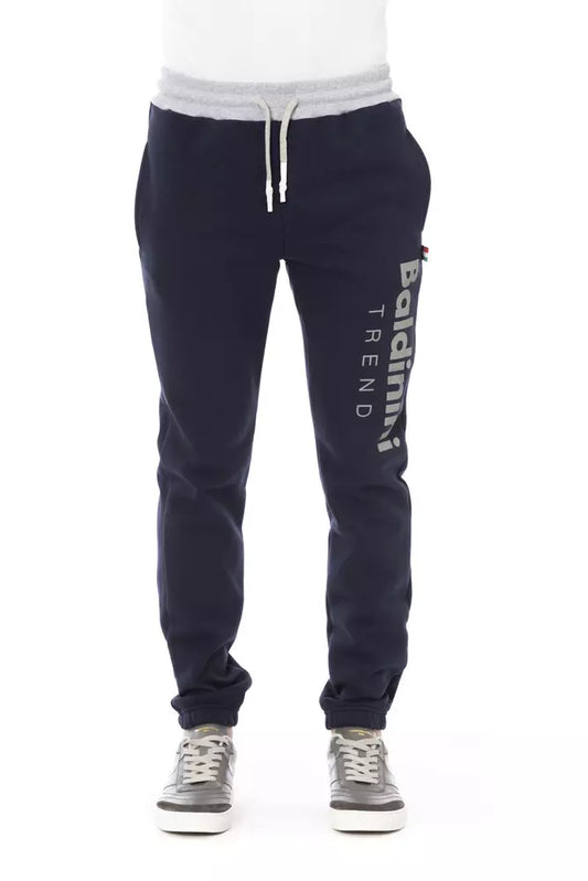 Blaue Herren-Sporthose aus Baumwolle