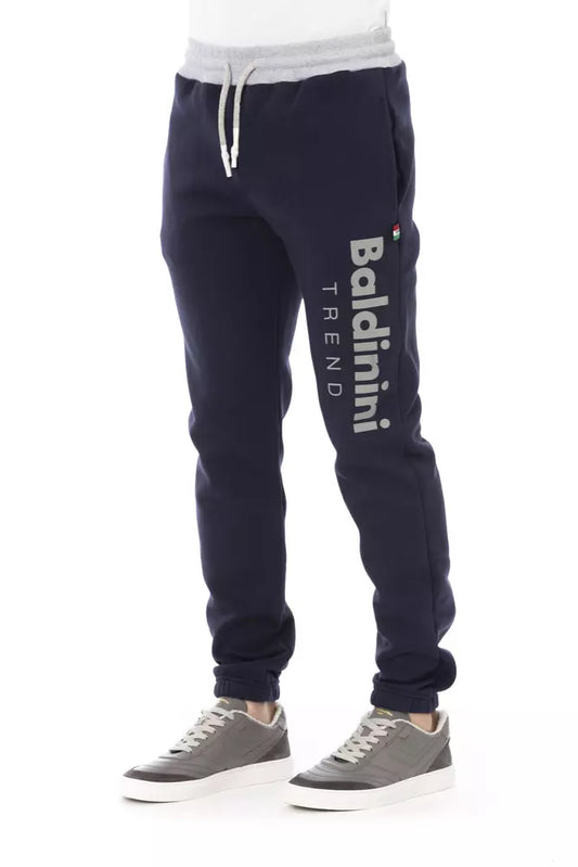 Blaue Herren-Sporthose aus Baumwolle