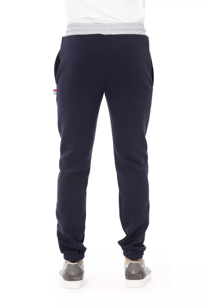 Blaue Herren-Sporthose aus Baumwolle