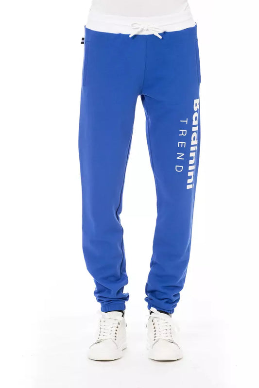 Blaue Sporthose aus Baumwolle für Herren