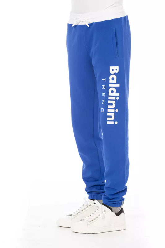 Blaue Sporthose aus Baumwolle für Herren